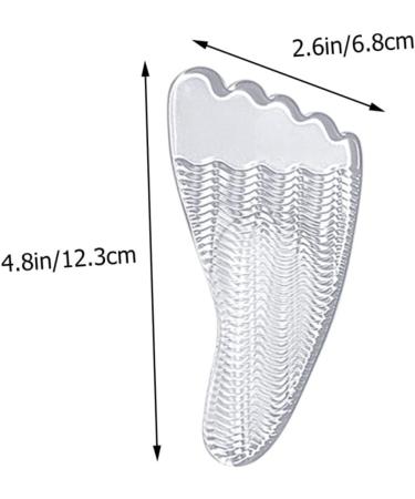 NOLITOY Five Toe Sticky Front Pad Inserts | Arch Support Insoles for Women & Men | Gel Metatarsal Pads for High Heels - Buy Online on GoSupps.com