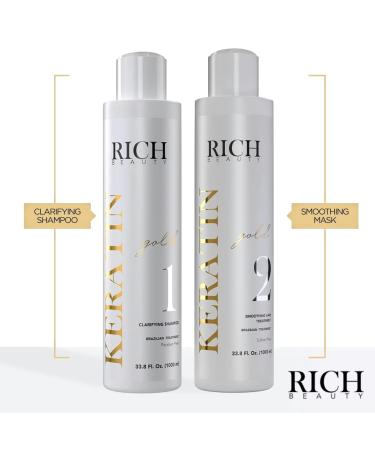 Keratin Gold Brazilian Hair Treatment - Smooth & Strengthen Your Strands - Buy Online on GoSupps.com