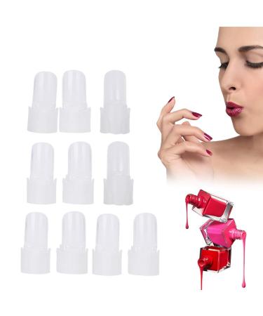 Buy 10 Set Nail Polish Lacquer Protection Holders - Transparent Manicure Nail Art Tip Covers for Perfect Shielding - International Shipping Available - Buy Online on GoSupps.com