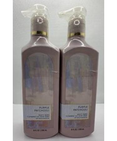 Set of 2 Purple Patchouli Cleansing Gel Hand Soap 8 Ounce