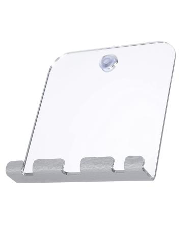 Fog Free Anti-Fog Shower Mirror with Razor Holder - Frameless Wall Hanging Shave Makeup Mirror | Bathroom Accessories for Men - Buy Online on GoSupps.com