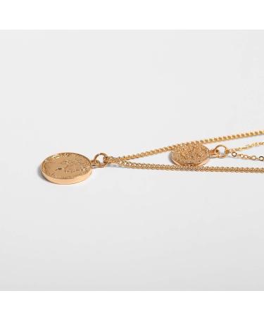 Kercisbeauty Evil Eyes Gold Coin Necklace for Women | Layered Boho Jewelry for Parties & Everyday Wear - Buy Online on GoSupps.com