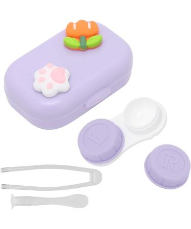 Buy Jeozbm Portable Contact Lens Container Set | 6cm Violet Storage & Remover Tool - Ideal for Everyday Use - International Shipping Available - Buy Online on GoSupps.com