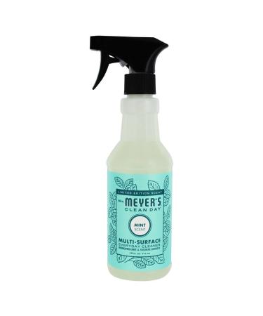Mrs. Meyer's Clean Day Multi-Surface Cleaner Spray, Everyday Cleaning Solution for Countertops, Floors, Walls and More, Mint, 16 fl oz Spray Bottle