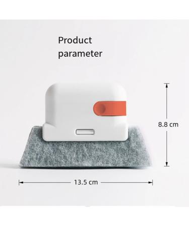 Gisoanudt Orange-Window Cleaning Brush Windowsill Groove Deadend Cabinet Crevice Brush with Replace Head Household Cleaning Tools Durable Easy Install Easy to Use - Buy Online on GoSupps.com