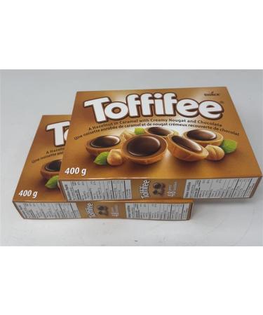 Holiday Chocolate Gift Box by Storck Festive Treats with Hazelnut & Caramel Compatible with Toffifee 2 x 48 Piceas Totally 96 Piceas. 2x400g(14 oz) - Buy Online on GoSupps.com