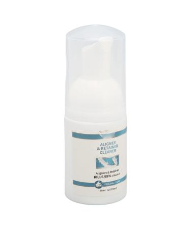 Spots removal aligner cleaner mint extract refreshing foam 30 ml removed spots and smells keeps Aligner clean safe material for braces holding clips