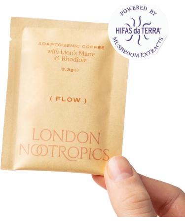 Bo te caf London Nootropics Mushroom | Caf adaptog ne Flow & Mojo | 12 sachets - Buy Online on GoSupps.com