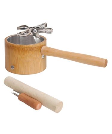 Milist 1 Set Moxa Stick Burner Holder Moxa Strips MuGhort Moxibustion Box Beautable Healing Box For Akupfunkt Neck shoulder waist legs light brown