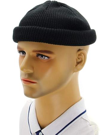 KNITDAY Fisherman Beanie Trawler Sailor Skullcap Knit Short Hat - Unisex Black - Buy Online on GoSupps.com