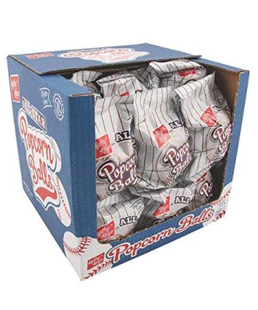 18 Pack Katy Kaye Baseball Popcorn Balls - Individually Wrapped | Buy Now - Buy Online on GoSupps.com