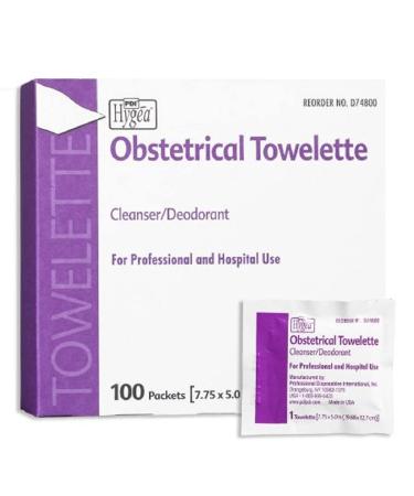 Hygea D74800 Obstetrical Towelettes, Box of 100