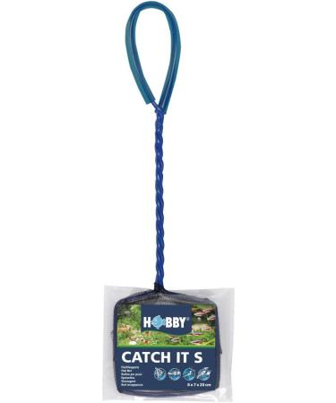 Hobby 60720 Catch it Size S Fish Net for Aquariums Landing Net Made of Tear-Resistant Black Nylon S 35 g - Buy Online on GoSupps.com