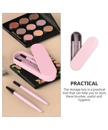 Lurrose Makeup Brush Set - Reusable Silicone Eyebrow & Eyelash Brushes with Comb & Suitcase for Women & Girls - International Shipping Available - Buy Online on GoSupps.com