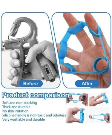 Moerae Hand Trainer Set: 2 Finger Trainer Balls & Stretchers for Therapy Stress Relief & Osteoarthritis - Pink - Buy Online on GoSupps.com