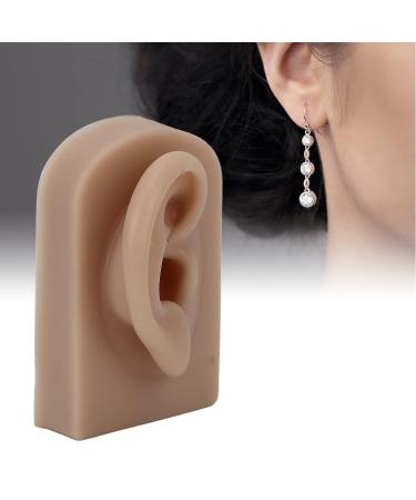 Flexible Reusable Simulated Human Ear Model - Right Ear for Earrings Display & Acupuncture Training (Brown) - Buy Online on GoSupps.com