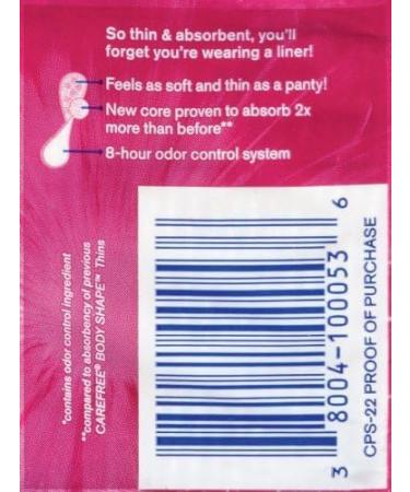 Carefree Body STape Thin Unscented 22 Count - Pack of 6 - Buy Online on GoSupps.com
