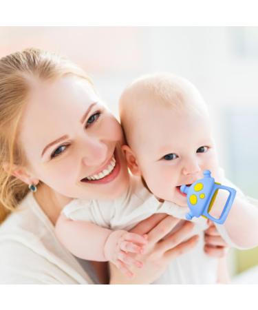 Tough Baby Teether & Soothing Glove Toys | 0-6 Months | Ideal Baby Shower Gifts | Blue Pacifiers - Buy Online on GoSupps.com