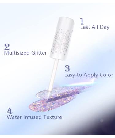 Crystal Liquid Glitter Eyeshadow Eyeliner Sticks | Sparkling Metallic Shimmer Eye Shadow | Long Lasting Korean Makeup - Buy Online on GoSupps.com