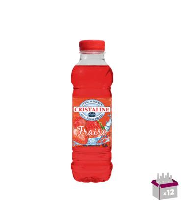 Cristaline au jus de fruit fraise 12 x 50cl