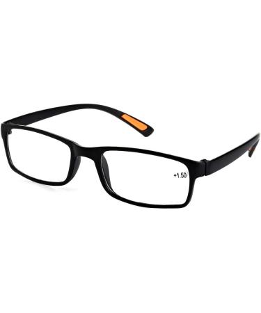 Kcibyvx Resin Framed Reading Glasses - Unisex Presbyopic Glasses for Men & Women | Available in 1.0 to 4.0 Diopter - Shop Internationally! - Buy Online on GoSupps.com