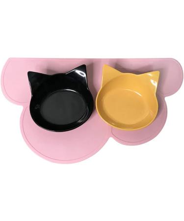 Love Dream Silicone Pet Feeding Mat with Raised Edge - Anti-Slip Waterproof Pink Placemat for Dogs and Cats - Buy Online on GoSupps.com