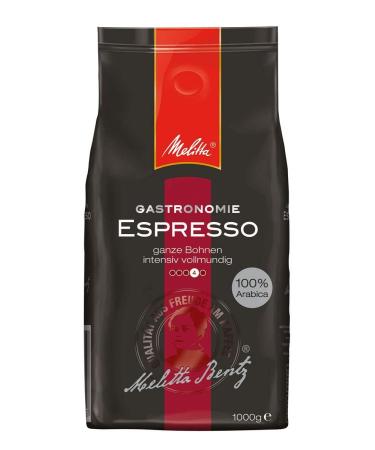 Melitta Melitta Espresso whole coffee beans 100% Arabica fortified spicy intense and balanced strong roast 1kg