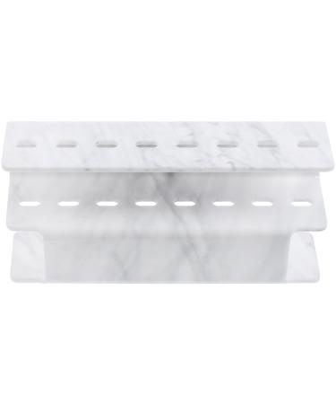 Cabilock Acrylic Tweezers Holder Lash Extension Supplies Tweezer Holder Stand Lash Extension Supply Stand Makeup Brush Holder Tweezers Storage Holder 8 Holes White