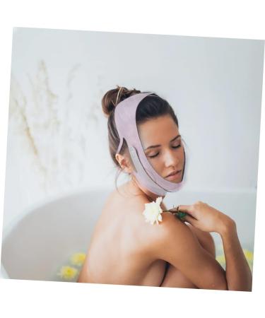 Baluue 1pc Thin Face Belt Tape Face Shaper Strap Lift Facial Slimming Strap -double Chin Mercerized Cloth 60X10.5X1cm Pink - Buy Online on GoSupps.com