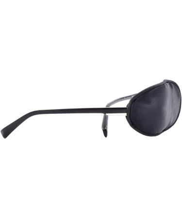 FCAROLYN Silk Eye Patch for Glasses - Treat Lazy Eye/Amblyopia/Strabismus - Large Black - Buy Online on GoSupps.com