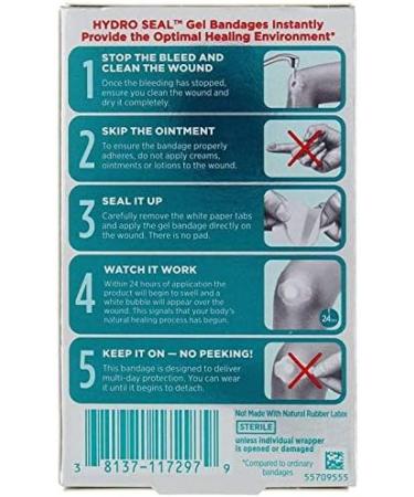 Band-Aid Hydro Seal All Purpose Bandages - 10 Count (Pack of 3) | Waterproof and Antibacterial Aid - Buy Online on GoSupps.com