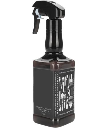 Acouto 500ml Plastic Hairdressing Spray Bottle - Retro Black Water Sprayer for Salon & Barber | Best Hair Tools for Stylish Hair Care - Buy Online on GoSupps.com