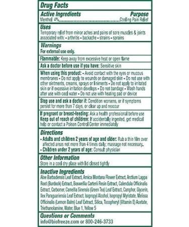 Biofreeze Pain Relief Roll-On 3 oz - Pack of 3 | Fast Acting & Long Lasting Topical Pain Reliever - Buy Online on GoSupps.com