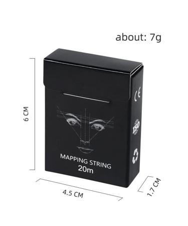 XIAOYU Brow Mapping String for Microblading - Pre-Inked 10m 6pcs Black Box | Professional Eyebrow Styling Tools - Buy Online on GoSupps.com