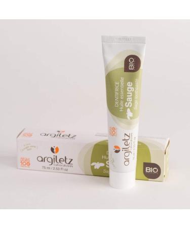ARCILIA ARGILETZ Pack of 2 75ml Organic Sage Toothpastes distributed by ARCILIA