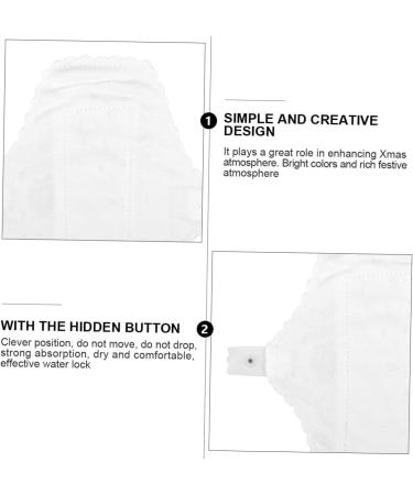 Cotton Mama Pads Washable & Reusable Menstrual Cloth Napkins - 3pcs Panty Liners Set with Lace Detail - Eco-Friendly Women's Briefs Cloth Pads - Cotton Pad 1 Count - Buy Online on GoSupps.com