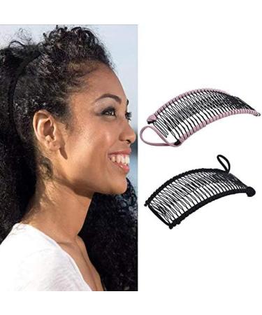 Buy XLKJ Vintage Banana Hair Clip - 2 Pieces Stretchable Comb for Women & Girls | International Shipping - Buy Online on GoSupps.com