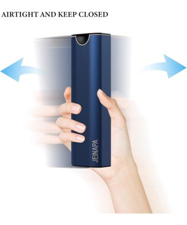 Extra Large 7-Day Pill Organizer | Aluminum Weekly Travel Pill Box | Cute Vitamin & Supplement Holder - Blue - Buy Online on GoSupps.com