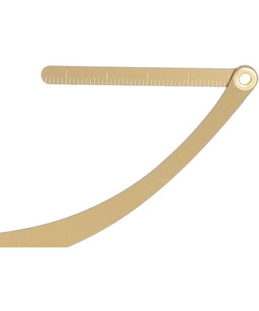 Eyebrow Stencil Ruler Stainless Steel Eyebrow Makeup Ruler Brow Caliper Measuring Tool for Microblading 3 Point Positioning Permanent Eyebrow Makeup Measuring Symmetrical Tool Gold - Buy Online on GoSupps.com