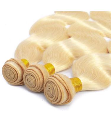 10A Grade Brazilian Virgin Body Wave Blonde Hair Bundles 20 22 24 Inch | 100% Unprocessed 613 Human Hair Bundles - Buy Online on GoSupps.com