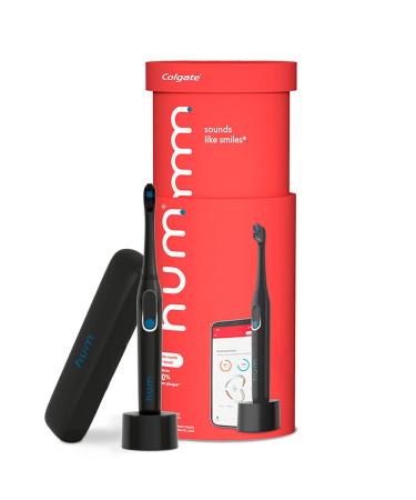 hum by Colgate Black Electric Toothbrush for Adults  Rechargeable Smart Sonic Toothbrush  Black Black Toothbrush