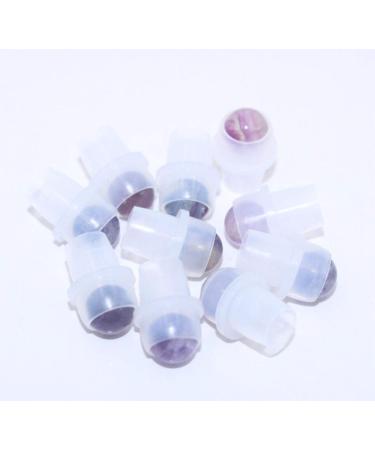 10 Natural Gemstone Roller Balls for Essential Oils - Polished Healing Crystals Compatible with 5ml & 10ml Bottles - Buy Online on GoSupps.com