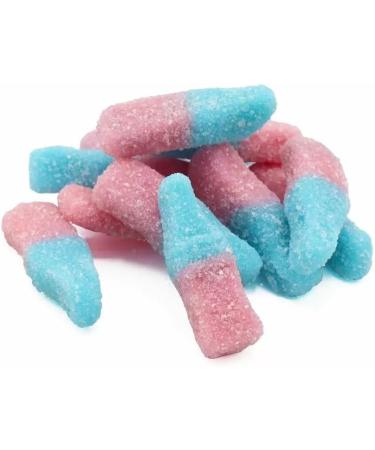 Crazy Candy Factory Sweetshop Fizzy Bubblegum Bottles 1p Tub - Bubblegum Flavour Sour Gummy Sweets - Buy Online on GoSupps.com