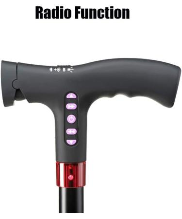 Walking Sticks with LED Lightand Alarm with 3 Non-Slip MP3 Crutch for Men and Women Selfless dedication - Buy Online on GoSupps.com