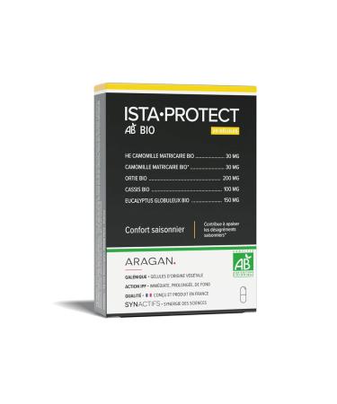 ARAGAN - Synactifs - IstaProtect Bio - Food Supplement Respiration - Blackcurrant, Nettle, Eucalyptus, Chamomile, Essential Oil