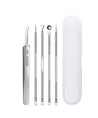 YOXIER Blackhead Needle Kit Acne Blackhead Needle Set Smooth Texture compatible with Women Silver H 1 count (Pack of 1) Silver
