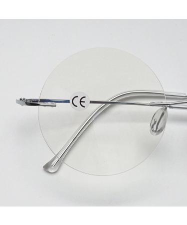 Koosufa Titan Roundless Reading Glasses | Ultra-Light Frameless Blue Light Filter | Anti-Fatigue Eyewear for Men & Women | Multiple Magnification Options - Buy Online on GoSupps.com