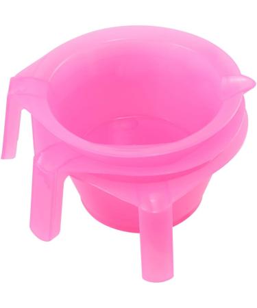 Lurrose 3pcs Hair Dye Bowl Mixing Kit - DIY Hair Colouring Tool for Salon Hairdressing - Pink - Buy Online on GoSupps.com