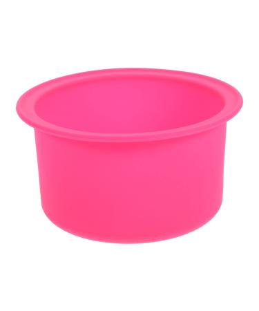 Milists 1 x silicone wax warmer interior pot wax melting shells portable hair removal wax warmers accessories wax bowl replacement pot 12 x 12 cm (pink)