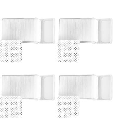 Dajidafu 4set Non-woven Lint Free Nail Wipes for Ultimate Nail Cleaning Solution Absorbency Wide Range Of Uses Cotton white - Buy Online on GoSupps.com
